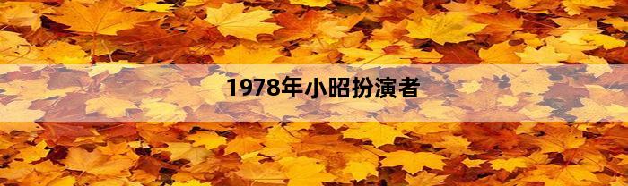 1978年小昭扮演者