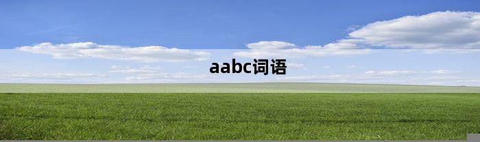 aabc词语