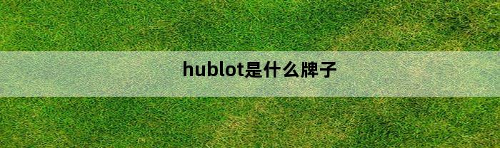 hublot是什么牌子