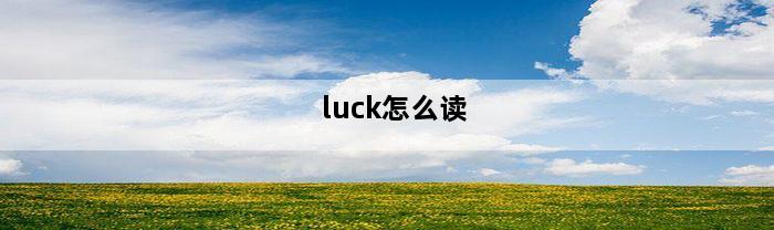 luck怎么读