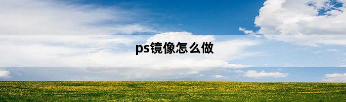 ps镜像怎么做