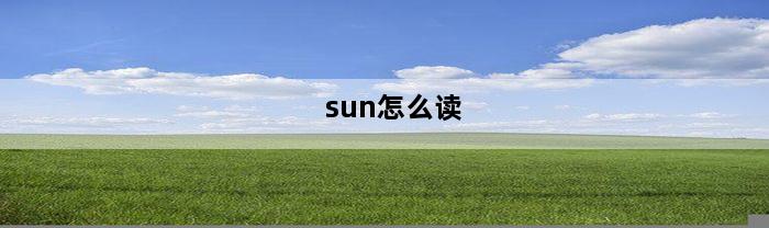 sun怎么读