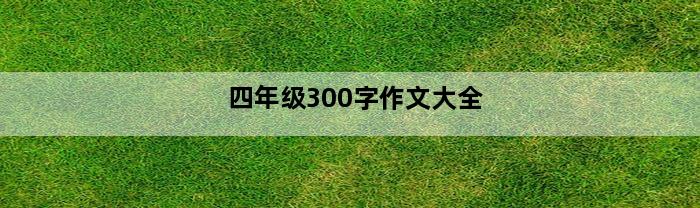 四年级300字作文大全