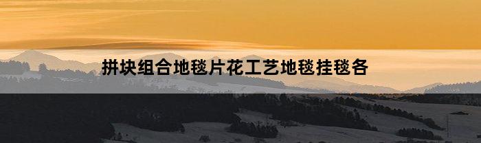 拼块组合地毯片花工艺地毯挂毯各