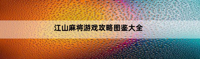 江山麻将游戏攻略图鉴大全