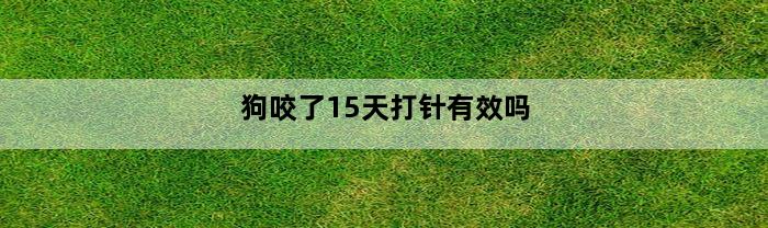 狗咬了15天打针有效吗